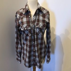 Fear For Wear Tartan Plaid Long Sleeve Button Down